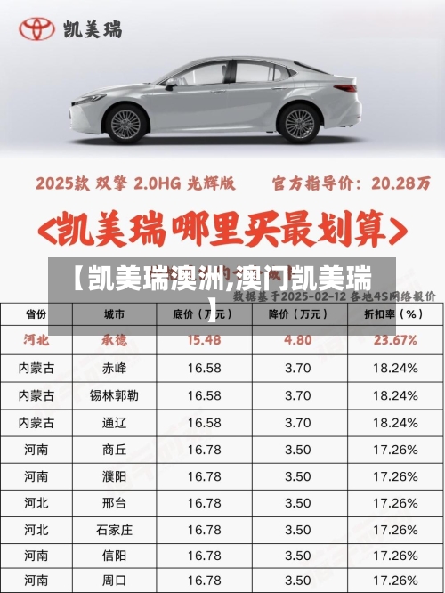 【凯美瑞澳洲,澳门凯美瑞】-第2张图片