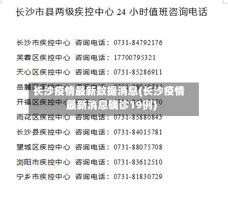 长沙疫情最新数据消息(长沙疫情最新消息确诊19例)-第3张图片