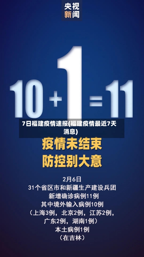 7日福建疫情速报(福建疫情最近7天消息)