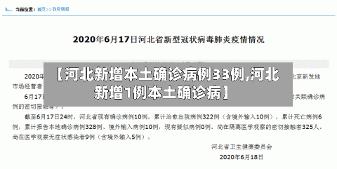 【河北新增本土确诊病例33例,河北新增1例本土确诊病】