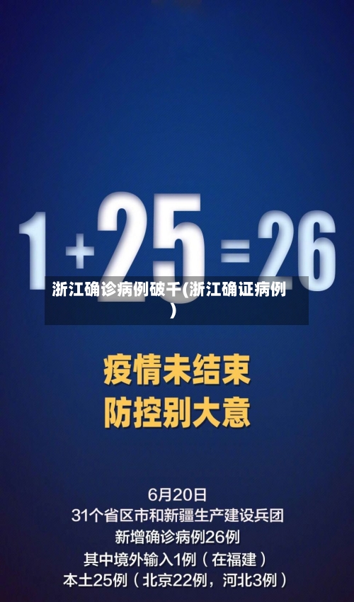 浙江确诊病例破千(浙江确证病例)