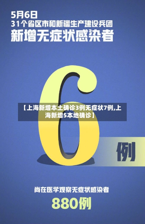 【上海新增本土确诊3例无症状7例,上海新增5本地确诊】