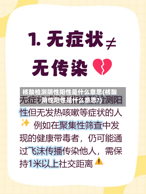 核酸检测阴性阳性是什么意思(核酸阴性阳性是什么意思?)