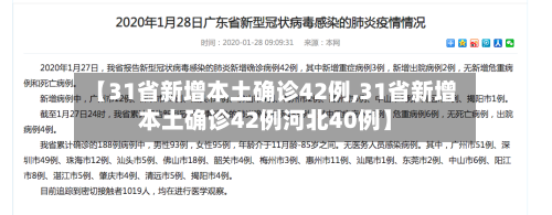 【31省新增本土确诊42例,31省新增本土确诊42例河北40例】