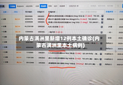 内蒙古满洲里新增12例本土确诊(内蒙古满洲里本土病例)
