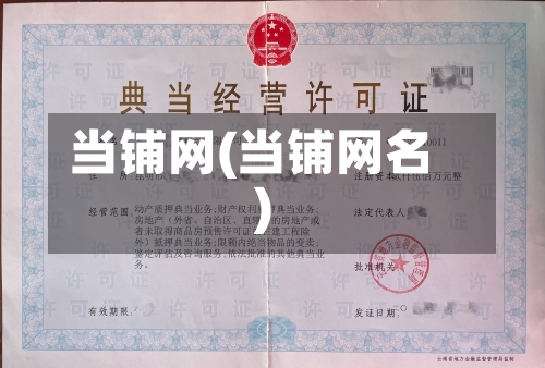 当铺网(当铺网名)
