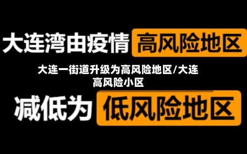 大连一街道升级为高风险地区/大连高风险小区