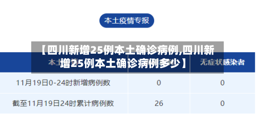 【四川新增25例本土确诊病例,四川新增25例本土确诊病例多少】
