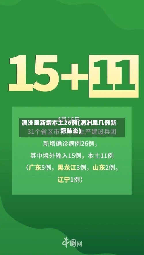 满洲里新增本土26例(满洲里几例新冠肺炎)
