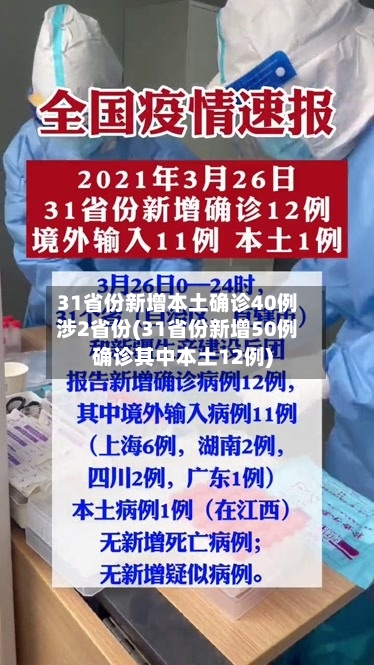 31省份新增本土确诊40例涉2省份(31省份新增50例确诊其中本土12例)