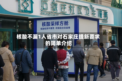 核酸不漏1人省市对石家庄提新要求的简单介绍