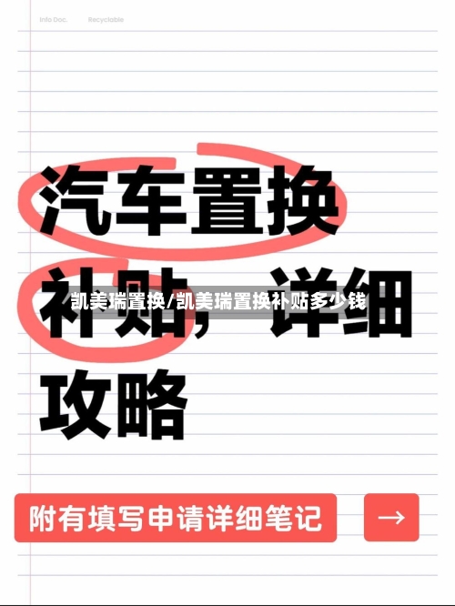凯美瑞置换/凯美瑞置换补贴多少钱