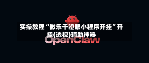 实操教程“微乐干瞪眼小程序开挂”开挂(透视)辅助神器