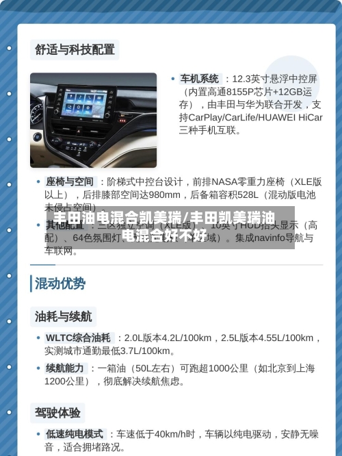 丰田油电混合凯美瑞/丰田凯美瑞油电混合好不好