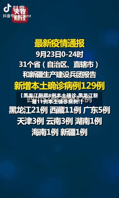 【黑龙江新增8例本土确诊,黑龙江新增11例本土确诊病例!】
