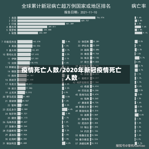 疫情死亡人数/2020年新冠疫情死亡人数