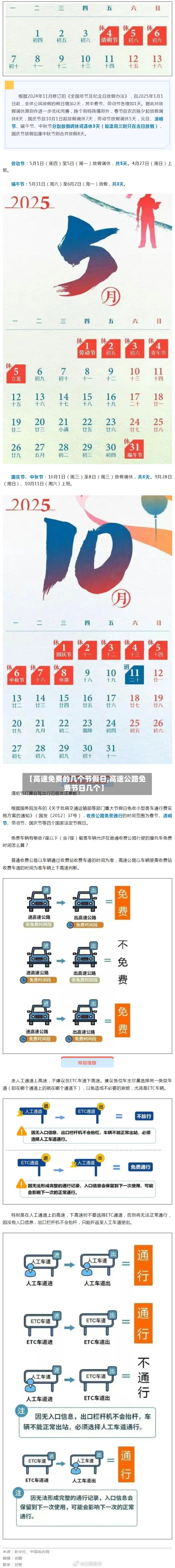 【高速免费的几个节假日,高速公路免费节日几个】