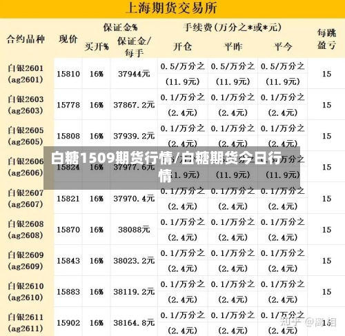 白糖1509期货行情/白糖期货今日行情