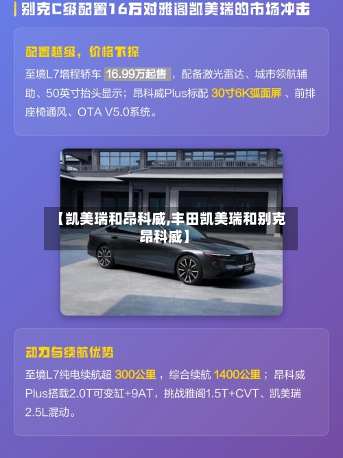 【凯美瑞和昂科威,丰田凯美瑞和别克昂科威】