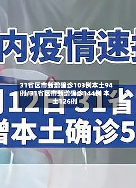 31省区市新增确诊103例本土94例/31省区市新增确诊144例 本土126例