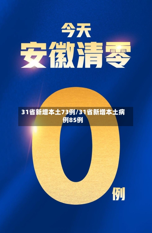 31省新增本土73例/31省新增本土病例85例
