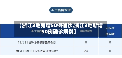 【浙江3地新增50例确诊,浙江3地新增50例确诊病例】