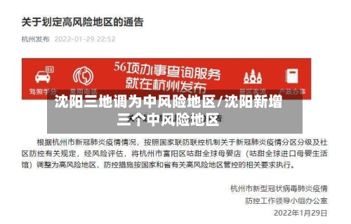 沈阳三地调为中风险地区/沈阳新增三个中风险地区
