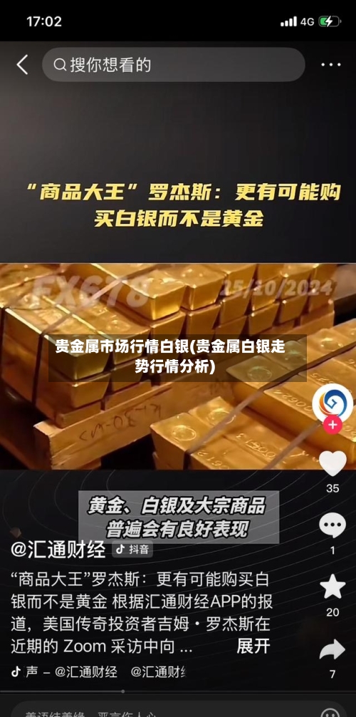 贵金属市场行情白银(贵金属白银走势行情分析)