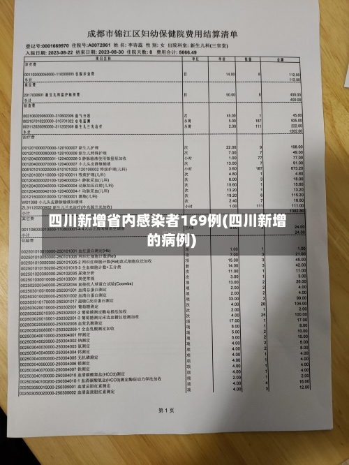 四川新增省内感染者169例(四川新增的病例)